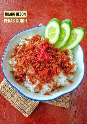 Foto resep Udang Rebon Pedas Gurih