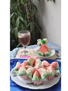 Foto resep Bolu Kukus Semangka