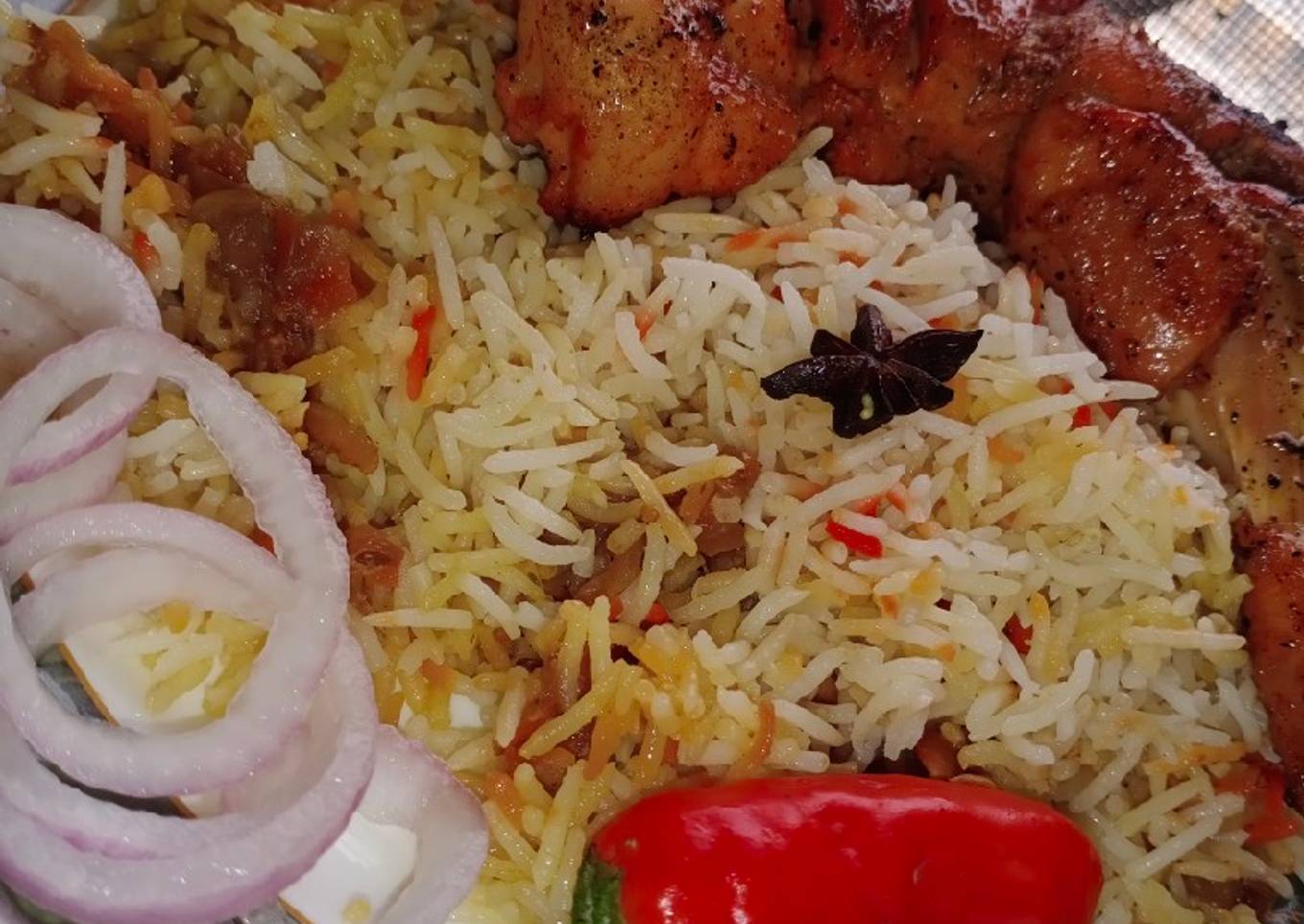 Chicken tikka biryani