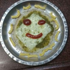 A picture of Cheese chutney uttpam.