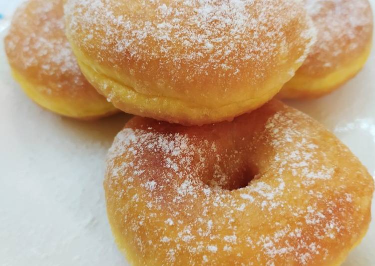 Proses mengolah 💛 Donat Labu Kuning~ Anti Gagal