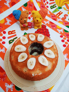 عکسی از دستور کیک موز دو رنگ 🍌🥧 کیک با آرد گندم