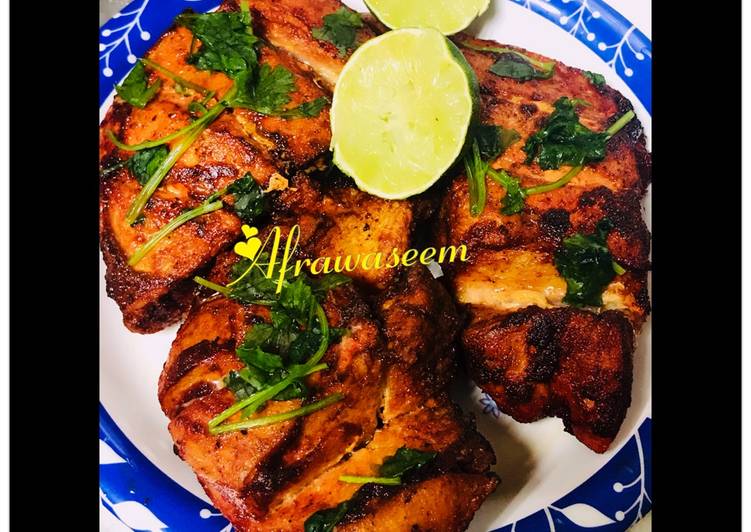 Smokey flavored tandoori chicken