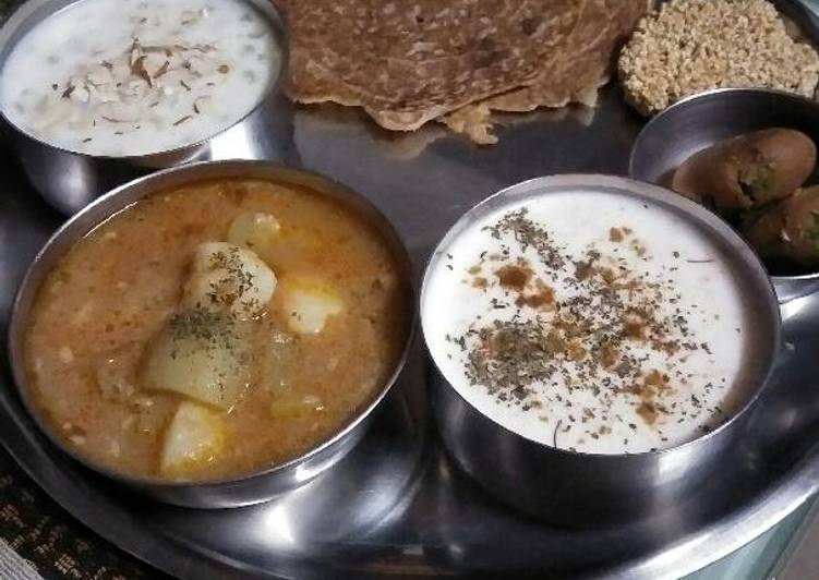 Recipe of Favorite #Navratri special thaali