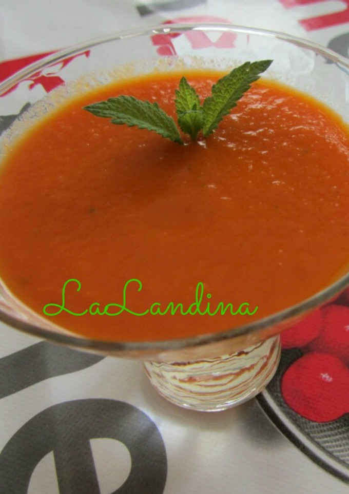 Una foto de Gazpacho de zanahoria