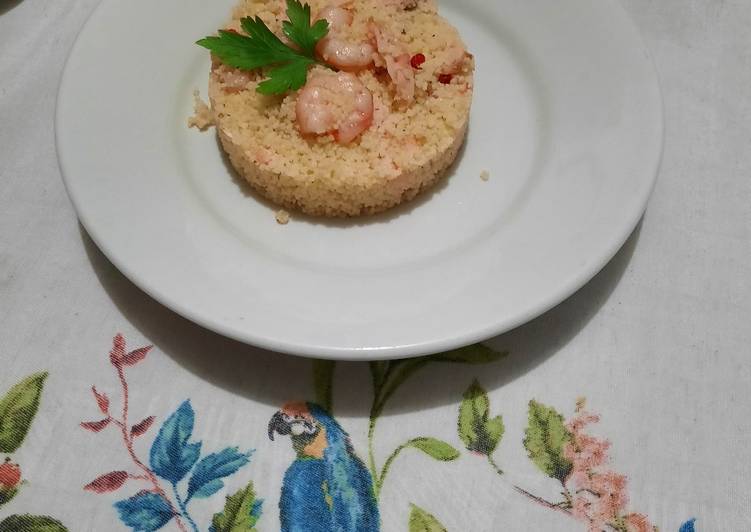 Couscous gamberetti e pepe rosa