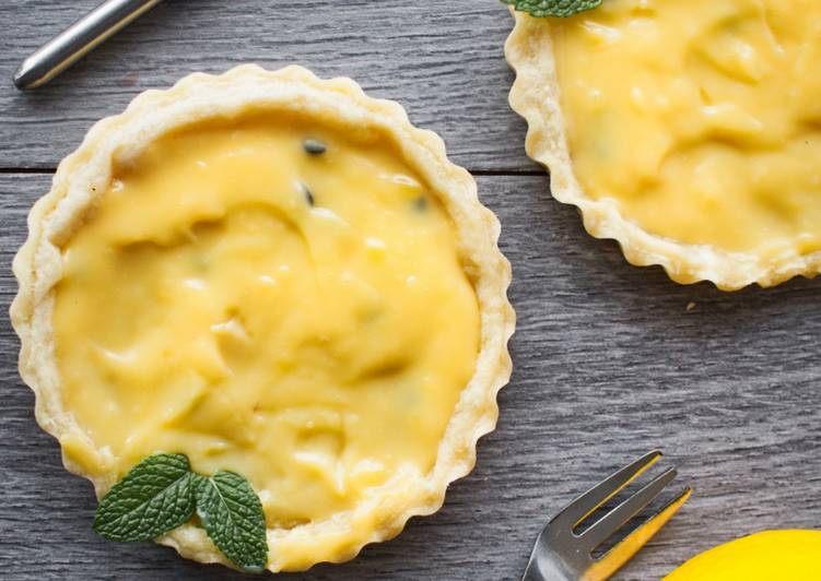 Easiest Way to Make Speedy Lemon and Passionfruit Tart