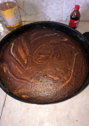 Una foto de Torta marmolada esponjosa y fácil