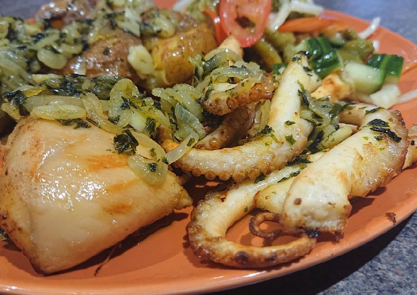 Grilled Octopus and Potatoes