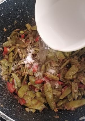 صورة لوصفة لوبيا بزيت