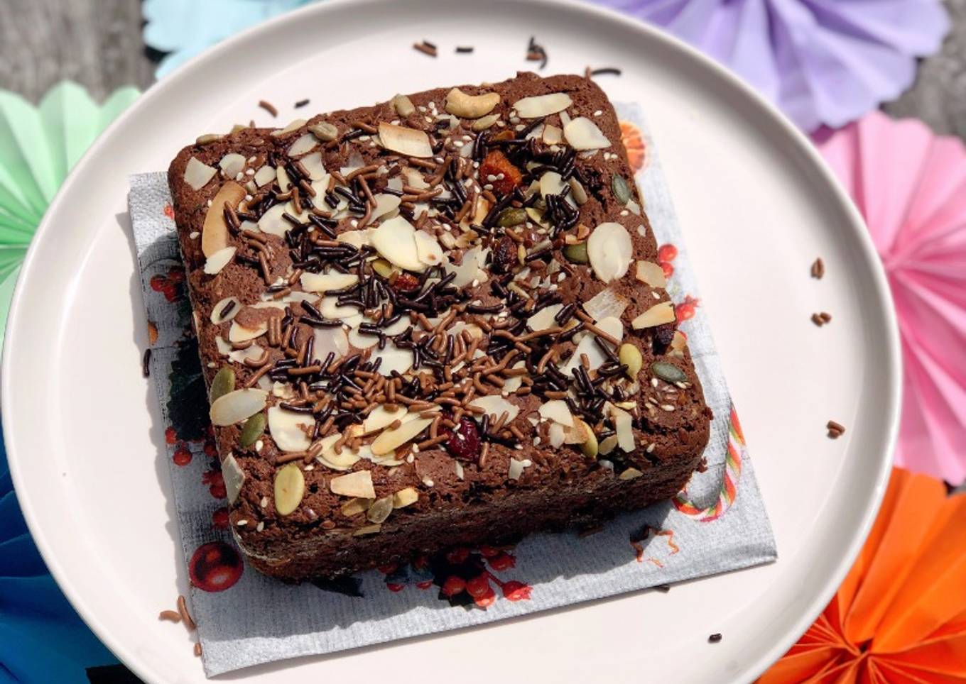 Whole Wheat Dry Fruits Chocolate Cake â€“ Cooker Cake â€“ No Egg, No Maida, No Butter