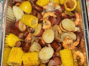 A picture of steamed red potatoes