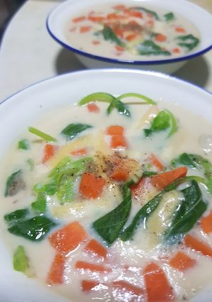 รูปของ ไข่ตุ๋นผักโขมแครอท🥬🥕