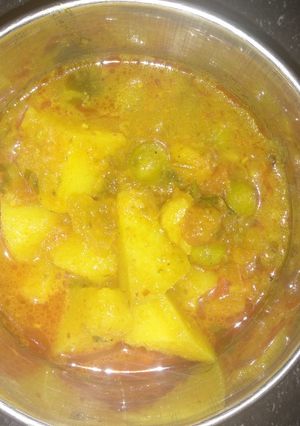 A picture of Potato peas vegetable.