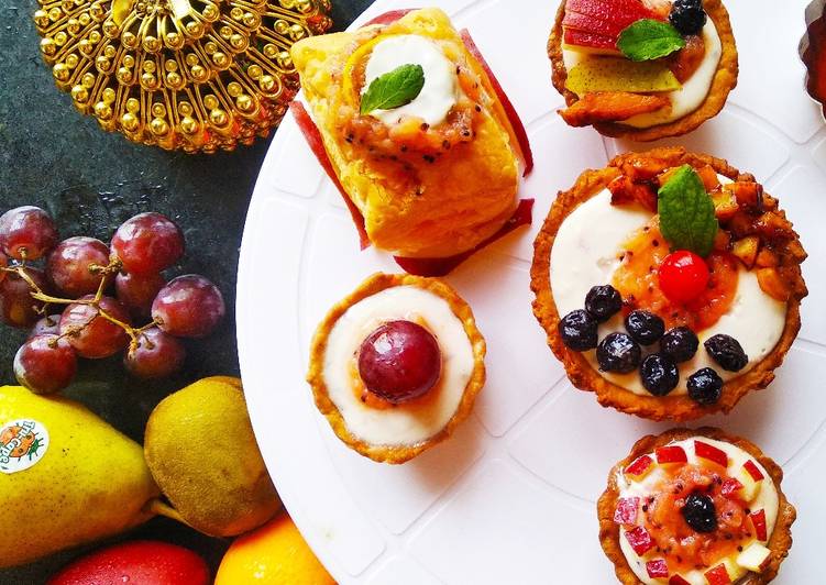 Baked Yogurt Fruits Tart