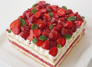Foto resep Strawberry Watermelon Cake