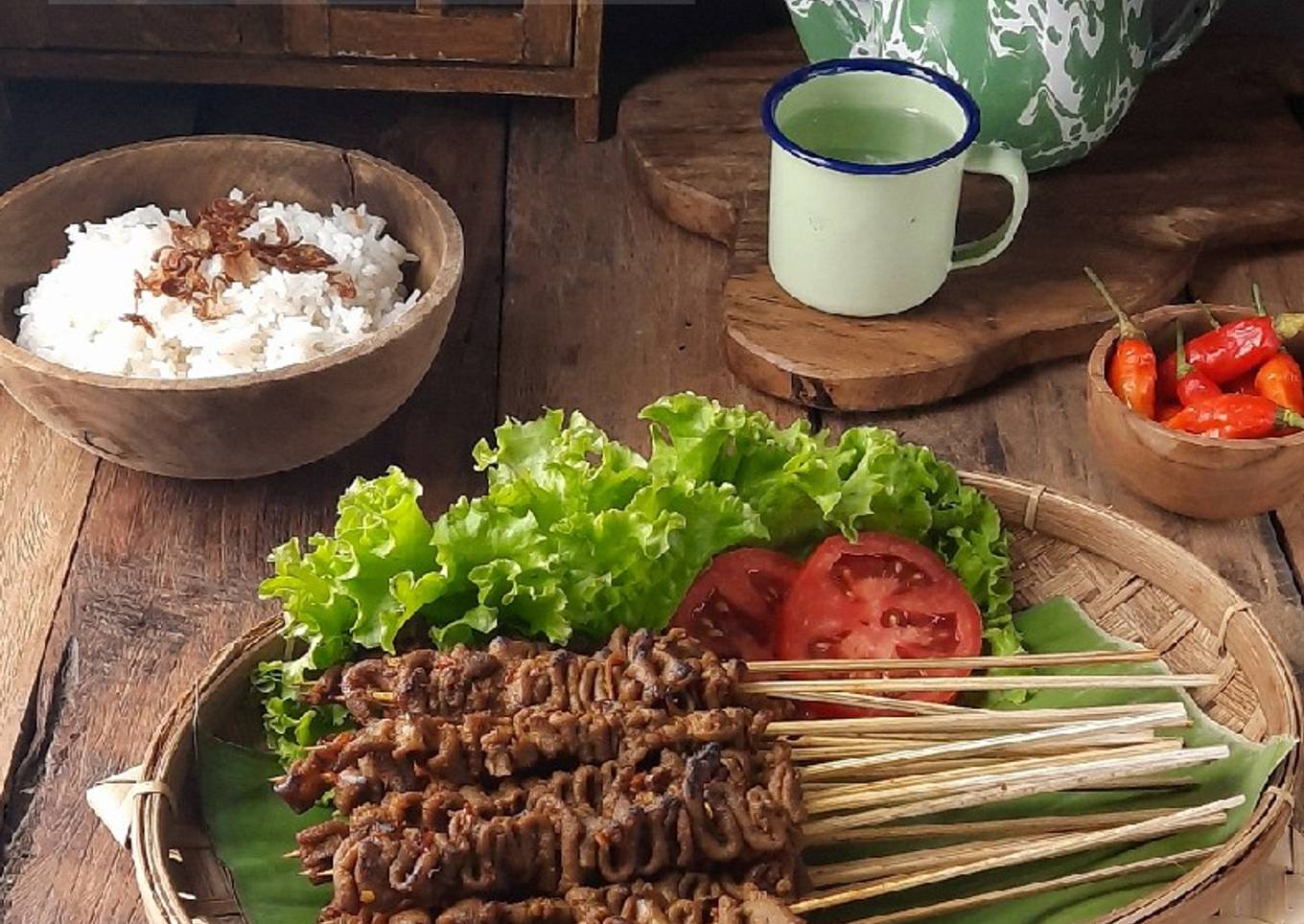 Sate Usus Ayam ala Angkringan