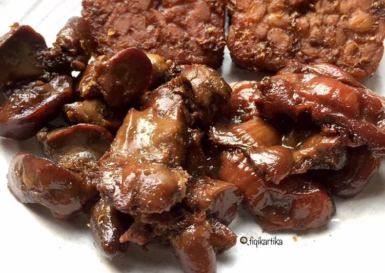 Cara Gampang Menyiapkan Ati Ampela dan Tempe Bacem, Enak