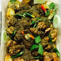 A picture of ‘Chicken Cafreal’: A Popular Goan Green Chicken Curry.