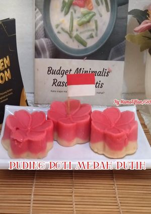 Foto resep Puding Roti Merah Putih