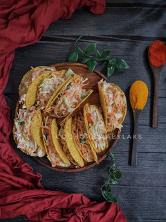 A picture of Mexican Shawarma Tacos.