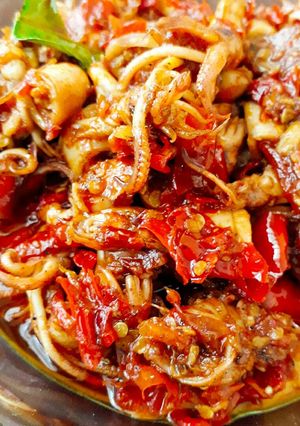 Foto resep Sambal cumi asin pedas manis