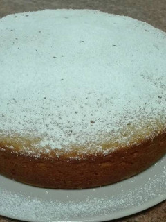 Una foto de Bizcocho con manzana