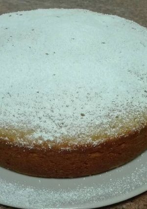 Una foto de Bizcocho con manzana