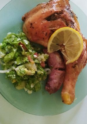 Una foto de Pollo al horno