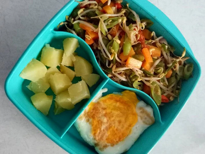 Cara Gampang Membikin Resep Bekal makan siang tumis toge (diet) yang Lezat Sekali Anti Ribet, Bikin Ngiler