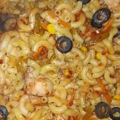 A picture of Olive pasta.