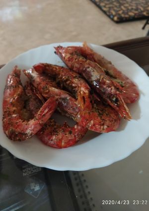 Una foto de Gambones al horno