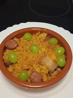 Una foto de Migas ruleras a mi estilo manchego 😜😋