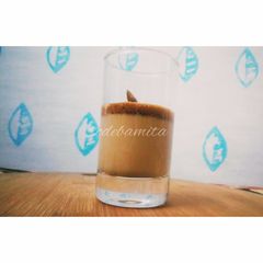 A picture of Dalgona Coffee without refined sugar.