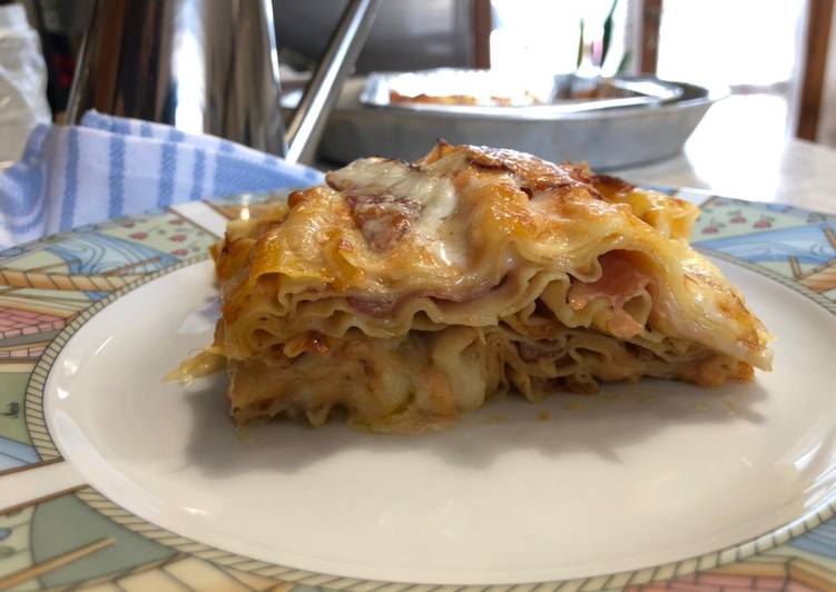 Step-by-Step Guide to Prepare Fatto in casa Lasagna zucca Provola e speck
