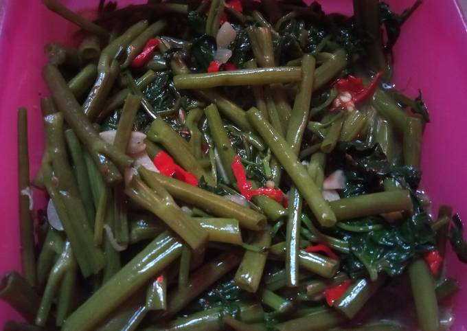 Resep Tumis kangkung pedas gurih, Lezat Sekali