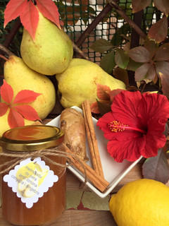 Una foto de Mermelada de pera aromatizada con canela y jengibre