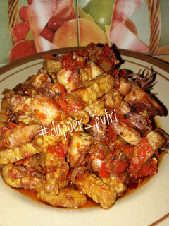 Foto resep Balado tempe cumi asin