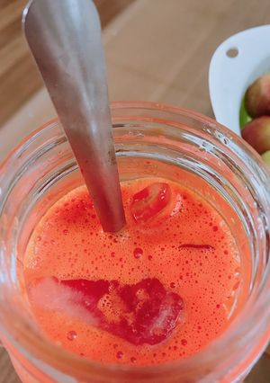 Hình của món Nước ép ớt chuông đỏ.