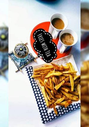 A picture of Fries with Tea.