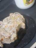 Muñeco de habas con sorpresa de queso