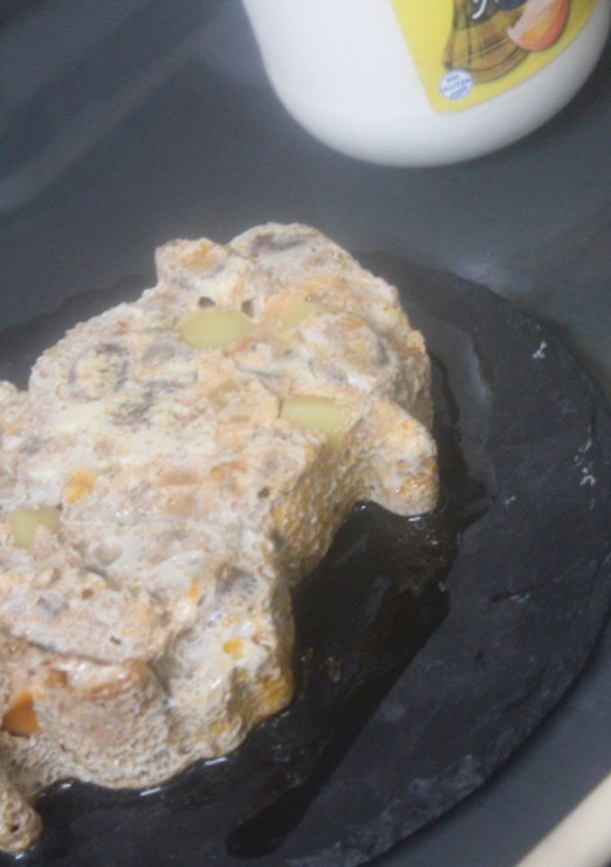 Una foto de Muñeco de habas con sorpresa de queso