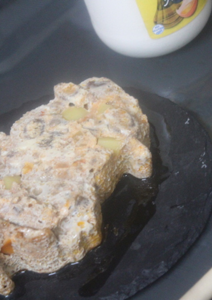 Una foto de Muñeco de habas con sorpresa de queso