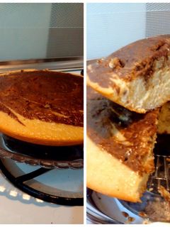 عکسی از دستور کیک اسفنجی ساده و شکلاتی تابه ای