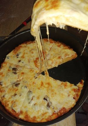 صورة لوصفة بيتزا 🍕