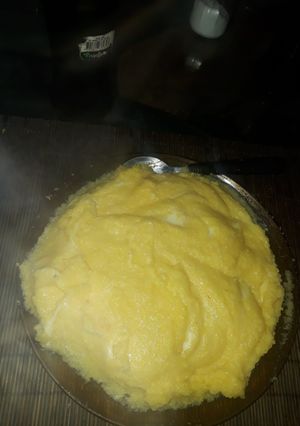 Una foto de Polenta con queso 😁