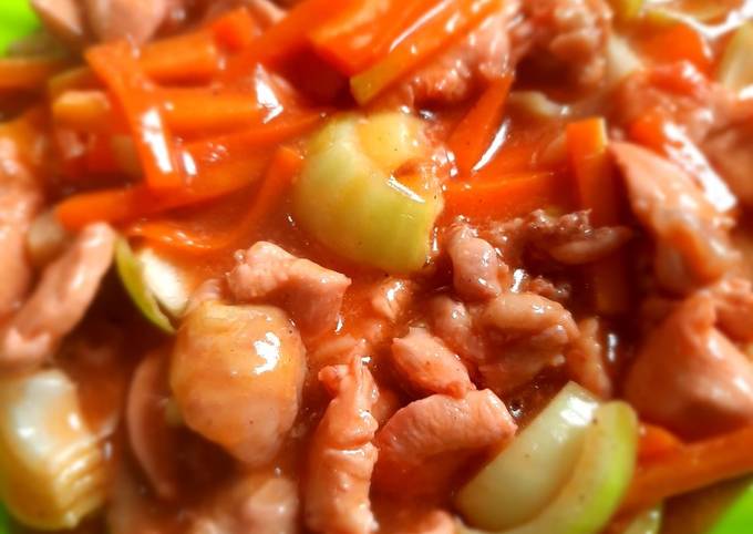 Resep Ayam asam manis super simple, Enak Banget