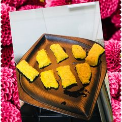 A picture of 3 ingredients Mysore pak.
