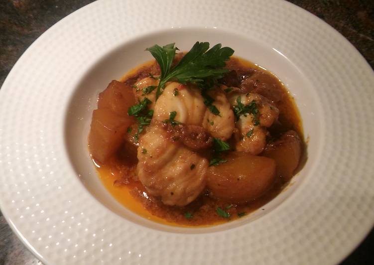 Easiest Way to Make Quick Monkfish Stew - Suquet de Rap