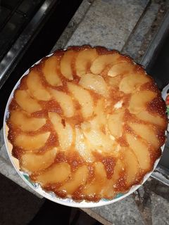Una foto de Tarta de manzana invertida 🍎